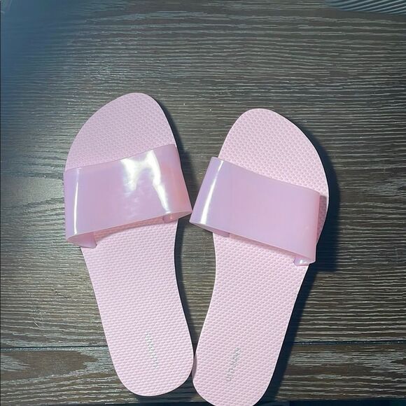 Stylish Pink Slide Sandals - Picture 2 of 5